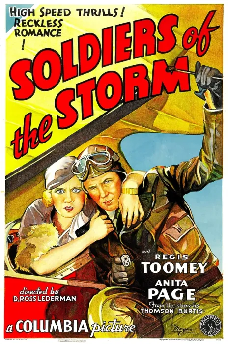 Framed Print : SOLDIERS OF THE STORM, from left: Anita Page, Regis Toomey, 1933