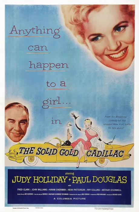 Framed Print : THE SOLID GOLD CADILLAC, US poster art, from left: Paul Douglas, Judy Holliday, 1956 Framed Print : THE SOLID GOLD CADILLAC, US poster art, from left: Paul Douglas, Judy Holliday, 1956