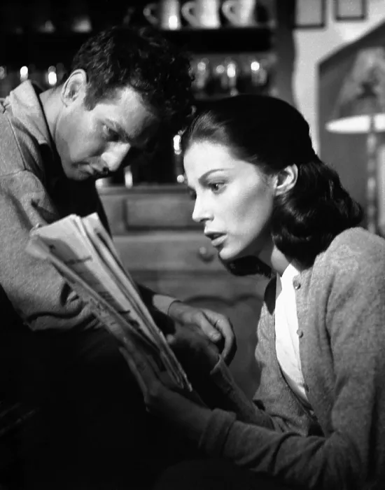 Framed Print : SOMEBODY UP THERE LIKES ME, Paul Newman, Pier Angeli, 1956