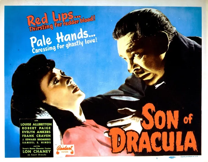 Framed Print : SON OF DRACULA, Louise Allbritton, Lon Chaney Jr. 1943