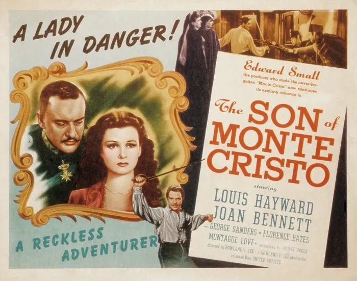 Framed Print : THE SON OF MONTE CRISTO, George Sanders, Joan Bennett, Louis Hayward, 1940
