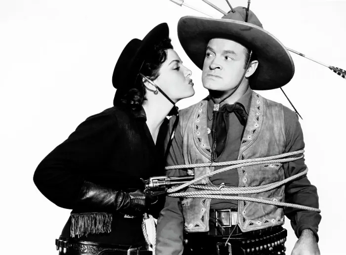 Framed Print : SON OF PALEFACE, Jane Russell, Bob Hope, 1952 Framed Print : SON OF PALEFACE, Jane Russell, Bob Hope, 1952