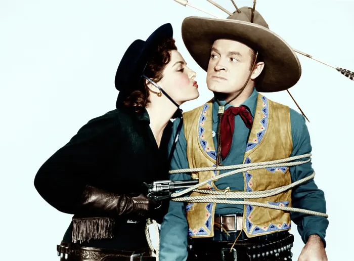 Framed Print : SON OF PALEFACE, from left: Jane Russell, Bob Hope, 1952 Framed Print : SON OF PALEFACE, from left: Jane Russell, Bob Hope, 1952