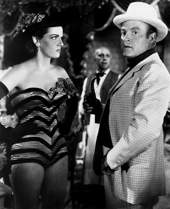 Framed Print : SON OF PALEFACE, from left, Jane Russell, Bob Hope, 1952