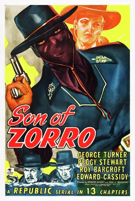 Framed Print : SON OF ZORRO, top: George Turner on poster art, 1947