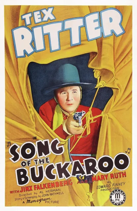 Framed Print : SONG OF THE BUCKAROO, US poster art, Tex Ritter, 1938