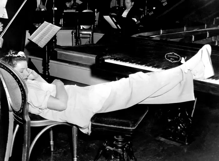Framed Print : SONG OF LOVE, Katharine Hepburn, on set, 1947. Courtesy: CSU Archives / Everett Collection Framed Print : SONG OF LOVE, Katharine Hepburn, on set, 1947. Courtesy: CSU Archives / Everett Collection