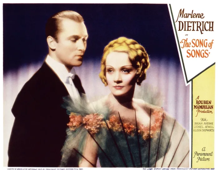Framed Print : THE SONG OF SONGS, US lobbycard, Brian Aherne, Marlene Dietrich, 1933