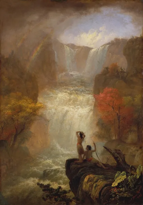 Framed Print : SONG OF THE WATERS, by Jerome B. Thompson, 1870, American painting, oil on canvas Framed Print : SONG OF THE WATERS, by Jerome B. Thompson, 1870, American painting, oil on canvas