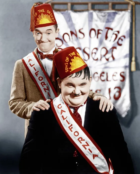 Framed Print : SONS OF THE DESERT, from left: Stan Laurel, Oliver Hardy, (aka Laurel & Hardy), 1933
