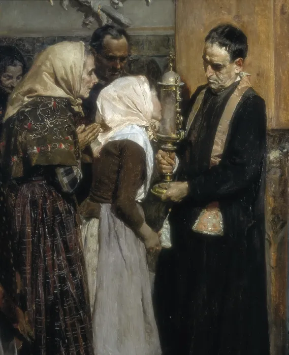 Framed Print : SOROLLA, Joaquin (1863-1923). Kissing the Relic. 1893. Detail. Oil on canvas. SPAIN. Bilbao. Bilbao Fine Arts Museum. - J Framed Print : SOROLLA, Joaquin (1863-1923). Kissing the Relic. 1893. Detail. Oil on canvas. SPAIN. Bilbao. Bilbao Fine Arts Museum. - J