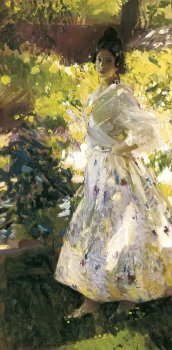 Framed Print : SOROLLA, Joaqun (1863-1923). Maria dressed as Valencian farmer. 1906. Oil on canvas. SPAIN. Madrid. Sorolla Museum. AISA / Everett Collection**US SALES ONLY**