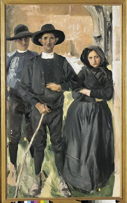 Framed Print : SOROLLA, Joaqun (1863-1923). People from Piedrahita, Avila. 1912. Oil on canvas. Private Collection. AISA / Everett Collection**US SALES ONLY** Framed Print : SOROLLA, Joaqun (1863-1923). People from Piedrahita, Avila. 1912. Oil on canvas. Private Collection. AISA / Everett Collection**US SALES ONLY**