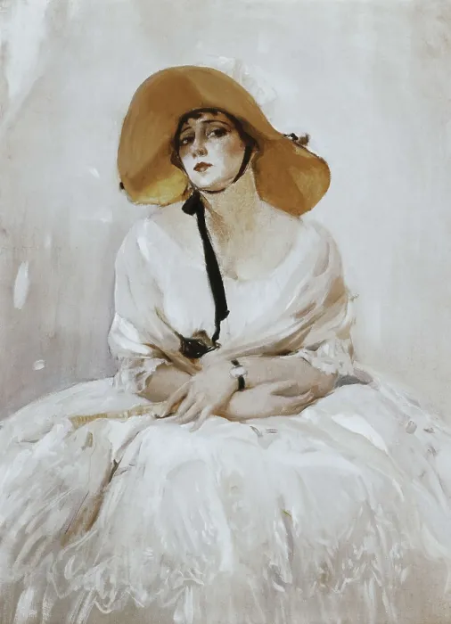 Framed Print : SOROLLA, Joaqun (1863-1923). Portrait of Raquel Meller. 1919. Oil on canvas. SPAIN. Madrid. Sorolla Museum. AISA / Everett Collection**US SALES ONLY**