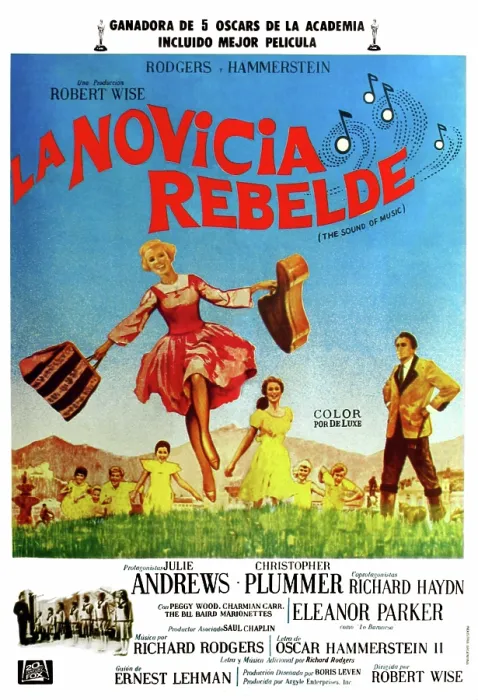 Framed Print : THE SOUND OF MUSIC (aka LA NOVICIA REBELDE), Julie Andrews, Christopher Plummer, (Argentinian Poster Art), 1965. TM and Copyright 20th Century Fox Film Corp. All rights reserved
