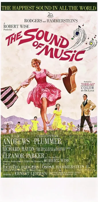 Framed Print : THE SOUND OF MUSIC, Australian poster, Julie Andrews, Christopher Plummer (far right), 1965. TM and Copyright 20th Century-Fox Film Corp. courtesy Everett Collection Framed Print : THE SOUND OF MUSIC, Australian poster, Julie Andrews, Christopher Plummer (far right), 1965. TM and Copyright 20th Century-Fox Film Corp. courtesy Everett Collection