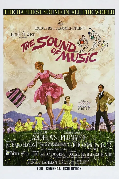 Framed Print : THE SOUND OF MUSIC, Australian poster, Julie Andrews, Christopher Plummer (far right), 1965. TM and Copyright 20th Century-Fox Film Corp. courtesy Everett Collection