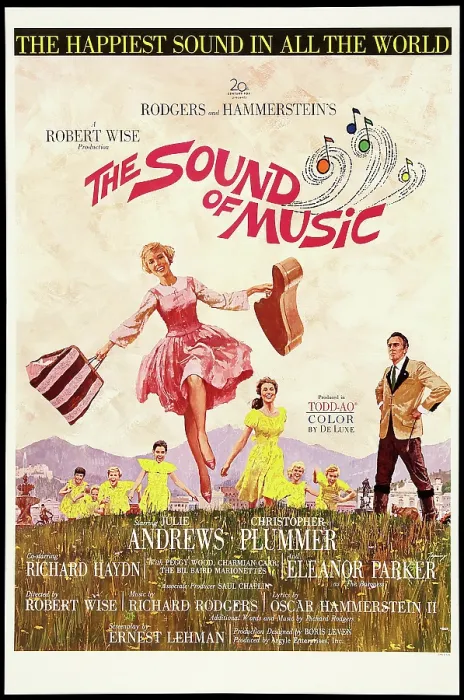 Framed Print : THE SOUND OF MUSIC, US poster, Julie Andrews, Christopher Plummer (far right), 1965. TM and Copyright 20th Century-Fox Film Corp. courtesy Everett Collection