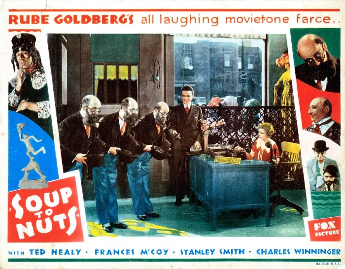 Framed Print : SOUP TO NUTS, US lobbycard, Stanley Smith (standing rear), 1930, TM & Copyright 20th Century Fox Film Corp. / courtesy Everett Collection