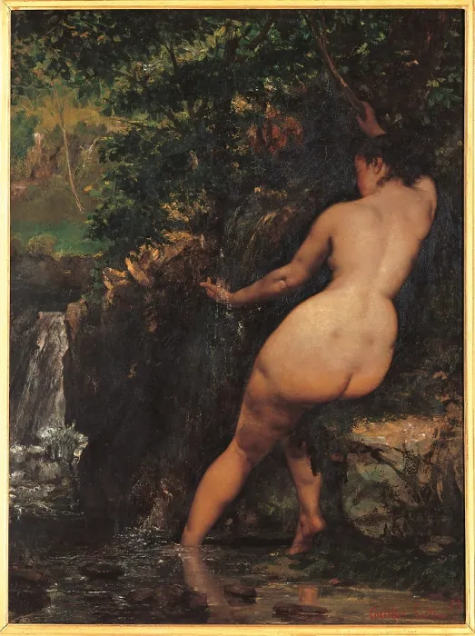Framed Print : The Source also known as Bather at the Source, by Gustave Courbet, 1868, 19th Century, oil on canvas, cm 128 x 97 - France, Ile de France, Paris, Muse dOrsay. All Framed Print : The Source also known as Bather at the Source, by Gustave Courbet, 1868, 19th Century, oil on canvas, cm 128 x 97 - France, Ile de France, Paris, Muse dOrsay. All
