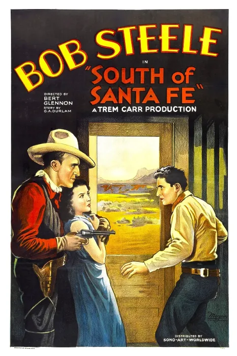 Framed Print : SOUTH OF SANTA FE, center: Janis Elliott, far right: Bob Steele, 1932