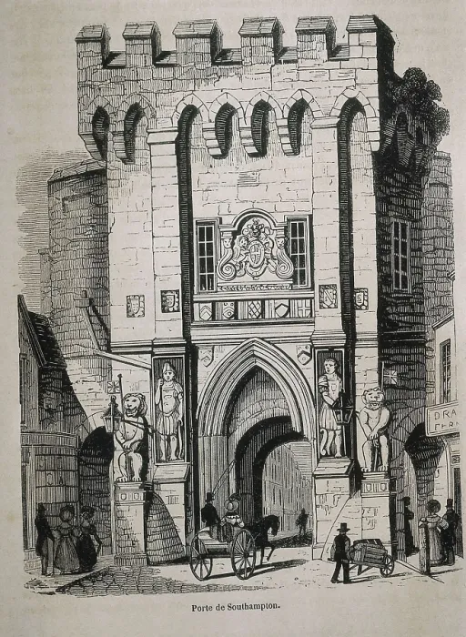 Framed Print : Southampton. Northern Gate. Engraving. AISA / Everett Collection**US SALES ONLY** Framed Print : Southampton. Northern Gate. Engraving. AISA / Everett Collection**US SALES ONLY**