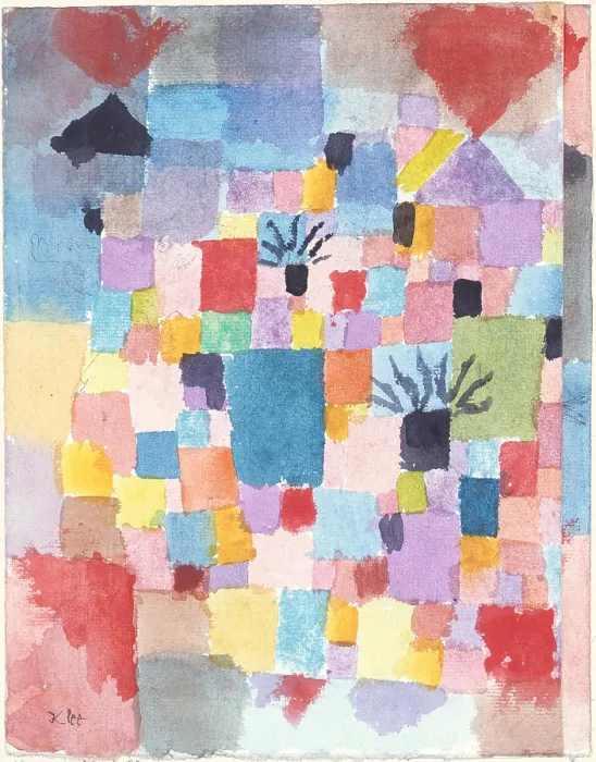 Framed Print : SOUTHERN GARDENS, by Paul Klee, 1913, Swiss drawing, watercolor and ink on paper