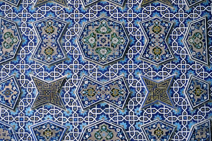 Framed Print : Southern Ivan's Decoration in the Friday Mosque (Masijd-i jami), 1475, 15th Century, mixed technique - Detail