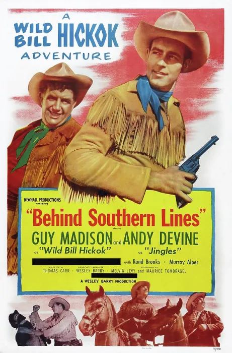 Framed Print : BEHIND SOUTHERN LINES, US poster art, from left: Andy Devine, Guy Madison, 1952 Framed Print : BEHIND SOUTHERN LINES, US poster art, from left: Andy Devine, Guy Madison, 1952