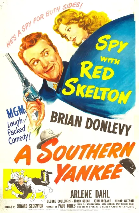 Framed Print : A SOUTHERN YANKEE, US poster, Red Skelton, Arlene Dahl, 1948 Framed Print : A SOUTHERN YANKEE, US poster, Red Skelton, Arlene Dahl, 1948