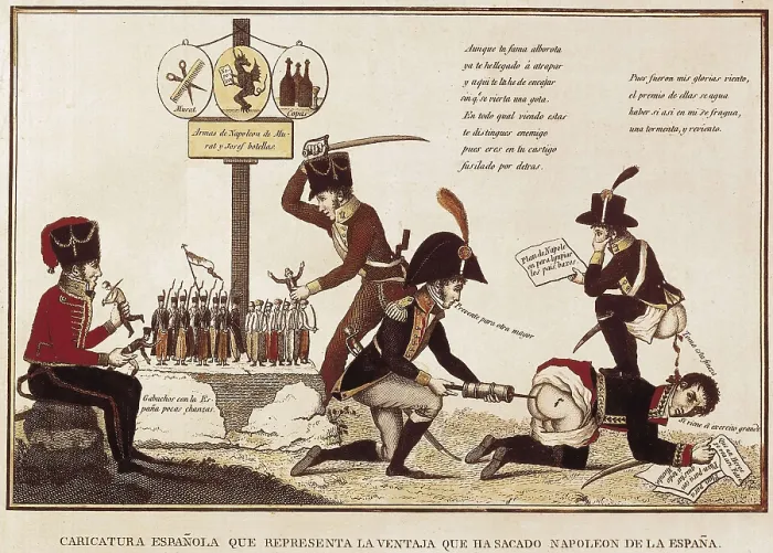 Framed Print : Spain (1808-1814). Peninsular War. Caricature of the benefits obtained by Napoleon in Spain. Engraving. SPAIN. Madrid. Municipal Museum. AISA / Everett Collection**US SALES ONLY** Framed Print : Spain (1808-1814). Peninsular War. Caricature of the benefits obtained by Napoleon in Spain. Engraving. SPAIN. Madrid. Municipal Museum. AISA / Everett Collection**US SALES ONLY**