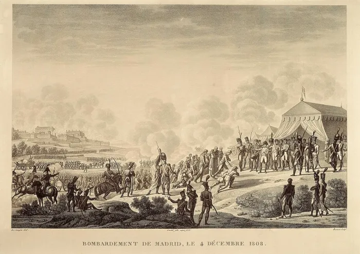 Framed Print : Spain (1808). Peninsular War. Bombardment of Madrid (4th December 1808). Etching. SPAIN. Madrid. Municipal Museum. AISA / Everett Collection**US SALES ONLY** Framed Print : Spain (1808). Peninsular War. Bombardment of Madrid (4th December 1808). Etching. SPAIN. Madrid. Municipal Museum. AISA / Everett Collection**US SALES ONLY**