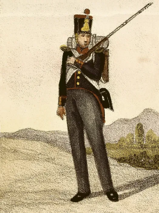 Framed Print : Spain (1833). Provincial Militia. Litography. SPAIN. Madrid. National Library. AISA / Everett Collection**US SALES ONLY**