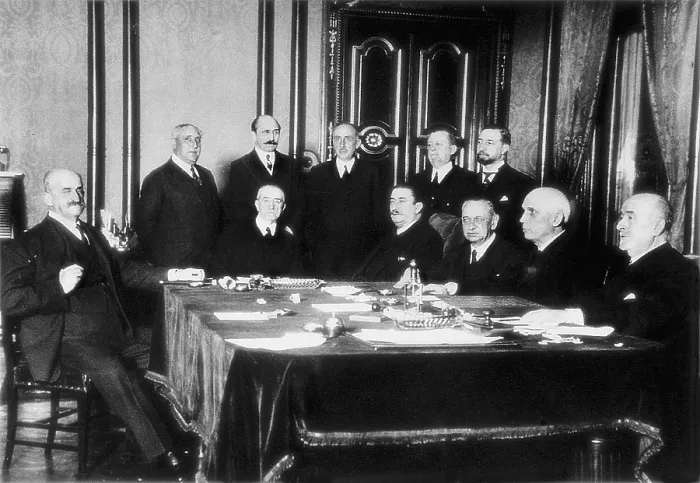 Framed Print : Spain (1931). First Cabinet presided by the Admiral Aznar. AISA / Everett Collection**US SALES ONLY** Framed Print : Spain (1931). First Cabinet presided by the Admiral Aznar. AISA / Everett Collection**US SALES ONLY**