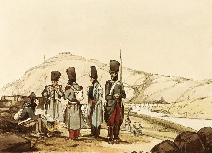 Framed Print : Spain (19th c.). Carlist Wars. Queen Isabel II's Infantry. Engraving. Private Collection. AISA / Everett Collection**US SALES ONLY**