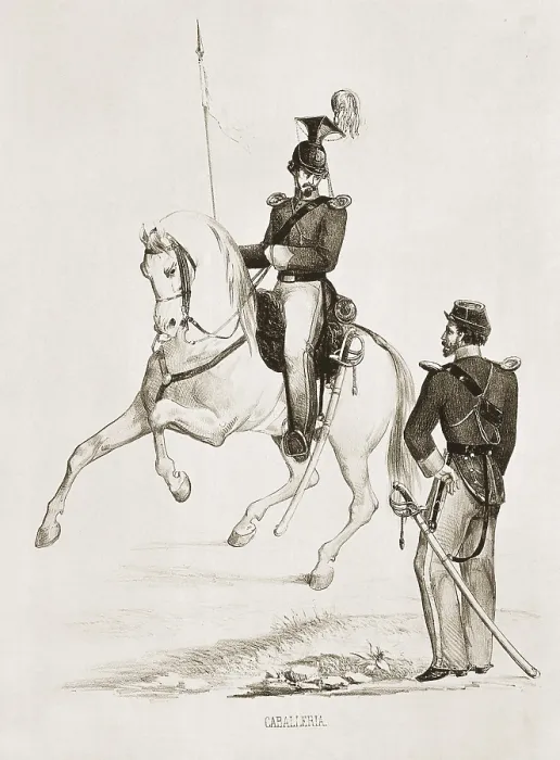 Framed Print : Spain (19th c.). Cavalry of the Nacional Militia. Litography. SPAIN. Madrid. National Library. AISA / Everett Collection**US SALES ONLY** Framed Print : Spain (19th c.). Cavalry of the Nacional Militia. Litography. SPAIN. Madrid. National Library. AISA / Everett Collection**US SALES ONLY**