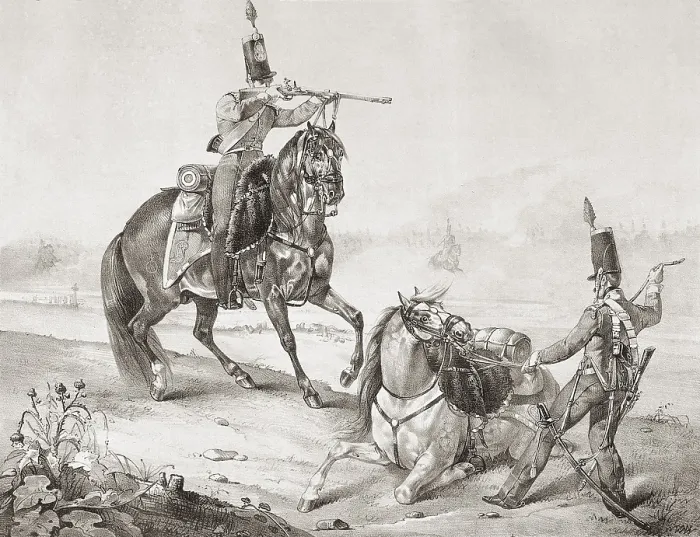 Framed Print : Spain (19th c.). Light Cavalry. Litography. SPAIN. Madrid. National Library. AISA / Everett Collection**US SALES ONLY** Framed Print : Spain (19th c.). Light Cavalry. Litography. SPAIN. Madrid. National Library. AISA / Everett Collection**US SALES ONLY**