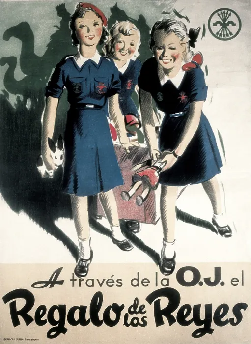 Framed Print : Spain (20th c.). Franco's dictatorship. Post-war. Propaganda poster Framed Print : Spain (20th c.). Franco's dictatorship. Post-war. Propaganda poster