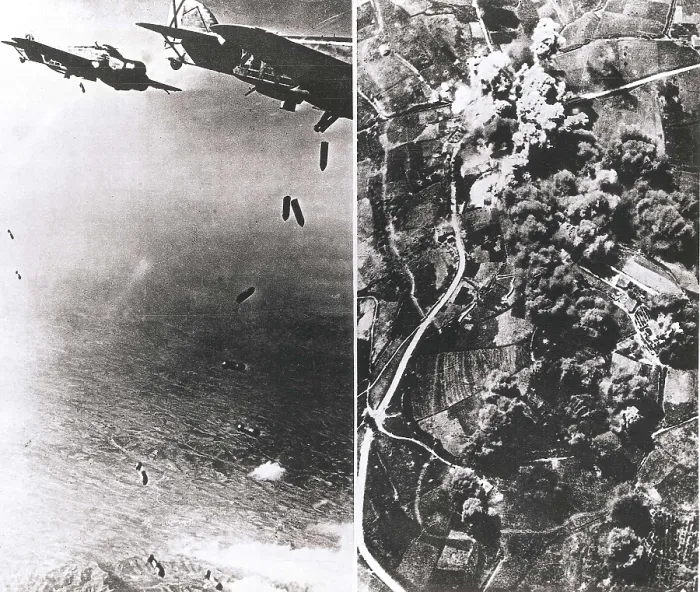Framed Print : SPAIN. Banyoles. Spanish Civil War (1936-1939). Bombardment over Banyoles by 'Saviola 69' aircrafts of the nationalist aviation. AISA / Everett Collection**US SALES ONLY** Framed Print : SPAIN. Banyoles. Spanish Civil War (1936-1939). Bombardment over Banyoles by 'Saviola 69' aircrafts of the nationalist aviation. AISA / Everett Collection**US SALES ONLY**
