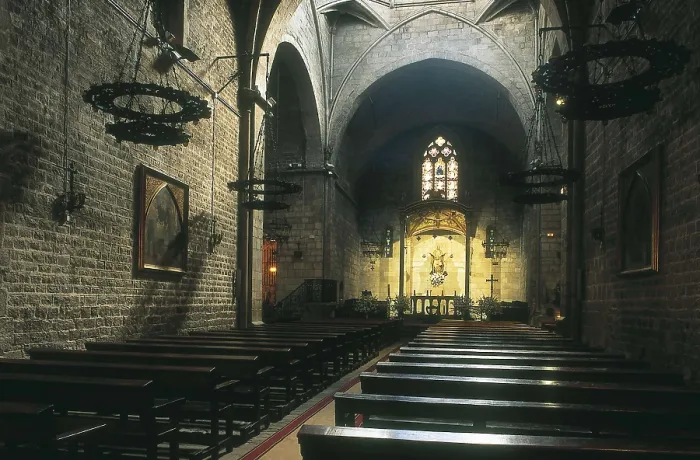 Framed Print : SPAIN. BARCELONA. Barcelona. Church of St. Anne. Inside (12th c. - 14th c.). Architecture. AISA / Everett Collection**US SALES ONLY**