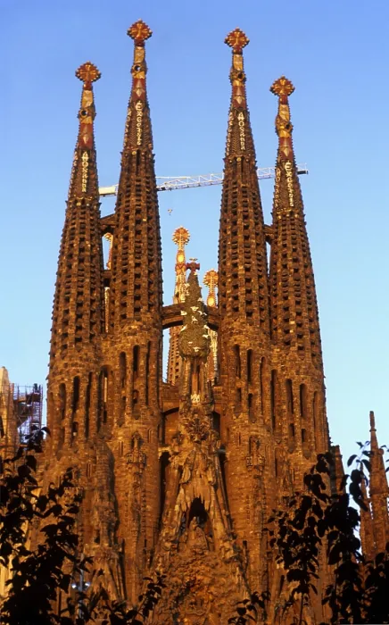 Framed Print : SPAIN. Barcelona. Expiatory Church of the Holy Family. Nativity facade. Modernism. Architecture. - Lucas Vallecillos / Iberfoto / Everett Collection (324483)**US SALES ONLY**