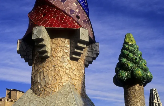Framed Print : SPAIN. Barcelona. GUell Palace. Detail of the roof chimneys. Modernism. Architecture. - Lucas Vallecillos / Iberfoto / Everett Collection (346966)**US SALES ONLY** Framed Print : SPAIN. Barcelona. GUell Palace. Detail of the roof chimneys. Modernism. Architecture. - Lucas Vallecillos / Iberfoto / Everett Collection (346966)**US SALES ONLY**