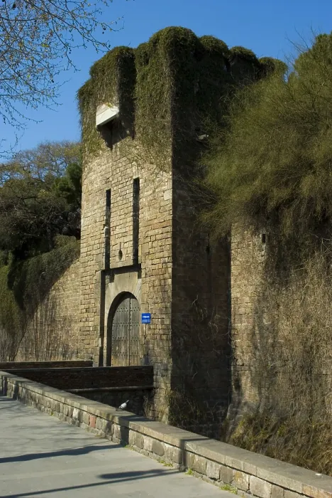 Framed Print : SPAIN. Barcelona. Raval (Chinese District). Sight of the Portal de Santa Madrona (Drassanes). Last trace of the third medieval Wall 14th - 15th century Framed Print : SPAIN. Barcelona. Raval (Chinese District). Sight of the Portal de Santa Madrona (Drassanes). Last trace of the third medieval Wall 14th - 15th century