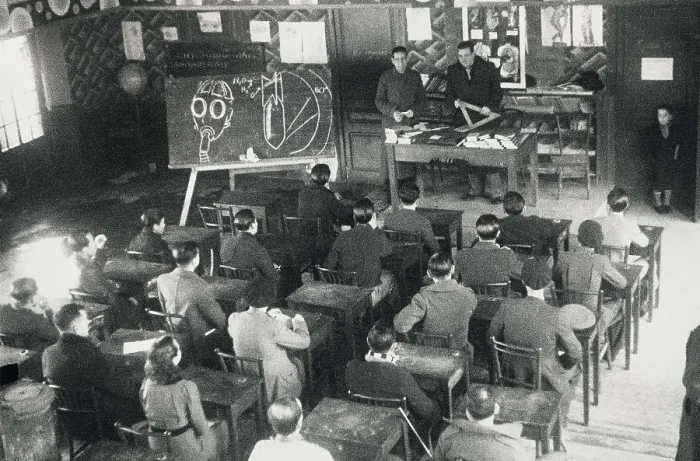 Framed Print : SPAIN. Barcelona. Spanish Civil War (1936-1939). Conference to prevent a gas attack in the Industrial School of Barcelona (December 1938). AISA / Everett Collection**US SALES ONLY** Framed Print : SPAIN. Barcelona. Spanish Civil War (1936-1939). Conference to prevent a gas attack in the Industrial School of Barcelona (December 1938). AISA / Everett Collection**US SALES ONLY**