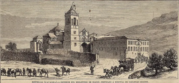 Framed Print : Spain. Third Carlist War. Monastery of Irache, used as a Carlist hospital. Engraving. SPAIN. Donostia. San Telmo Municipal Museum. AISA / Everett Collection**US SALES ONLY**