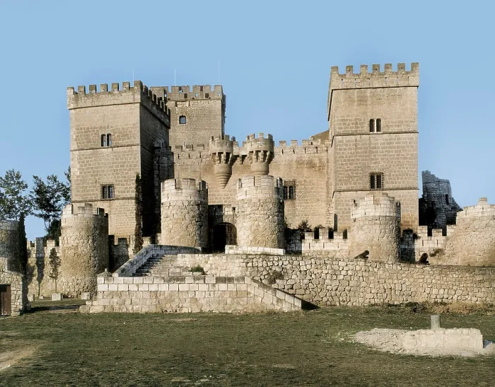 Framed Print : SPAIN. CASTILE AND LEON. PALENCIA. Ampudia. Castle (15 th c.). South faade. Architecture. AISA / Everett Collection**US SALES ONLY**