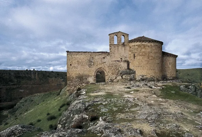 Framed Print : SPAIN. CASTILE AND LEON. SEGOVIA. Carrascal del Ro. Romanesque hermitage of San Frutos (11th c.). Romanesque art. Architecture. AISA / Everett Collection**US SALES ONLY**