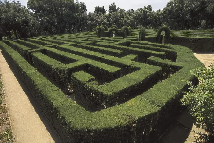 Framed Print : SPAIN. CATALONIA. BARCELONA. Barcelona. Horta Labyrinth Park. Labyrinth. AISA / Everett Collection**US SALES ONLY**