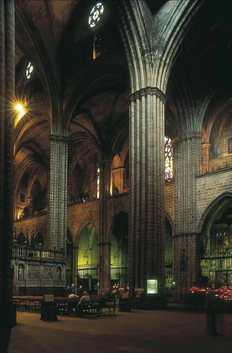 Framed Print : SPAIN. CATALONIA. Barcelona. Cathedral. Central nave before the choir stall. Gothic art. Architecture. AISA / Everett Collection**US SALES ONLY** Framed Print : SPAIN. CATALONIA. Barcelona. Cathedral. Central nave before the choir stall. Gothic art. Architecture. AISA / Everett Collection**US SALES ONLY**