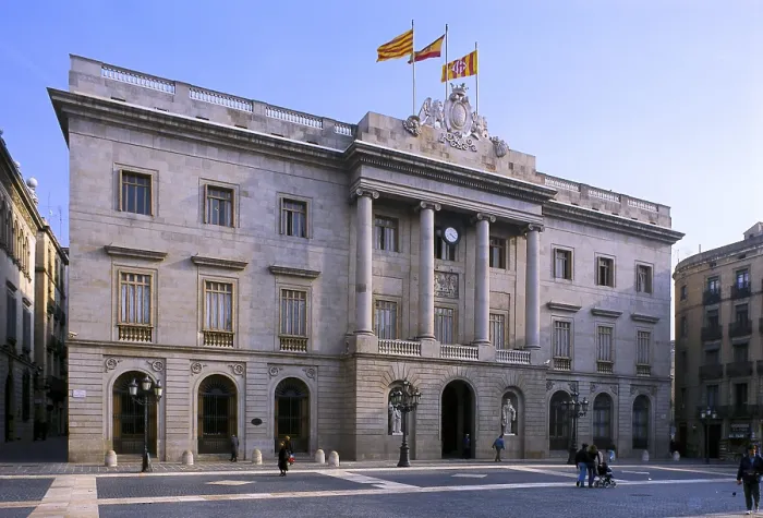 Framed Print : SPAIN. CATALONIA. Barcelona. City Hall. Main facade from the City Hall, neoclassic work projected by Josep Mas i Vila between 1831 and 1847. Neoclassicism. Architecture Framed Print : SPAIN. CATALONIA. Barcelona. City Hall. Main facade from the City Hall, neoclassic work projected by Josep Mas i Vila between 1831 and 1847. Neoclassicism. Architecture